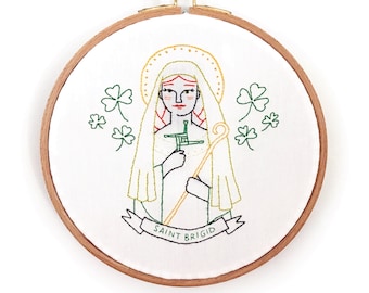 St. Brigid Embroidery Pattern - PDF Digital Download