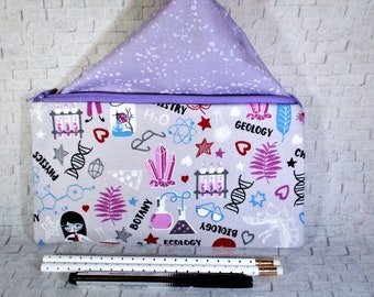 Science teacher pencil case Scientist gift Science teacher gift Periodic table pouch Teacher pouch Science teacher zipper pouch