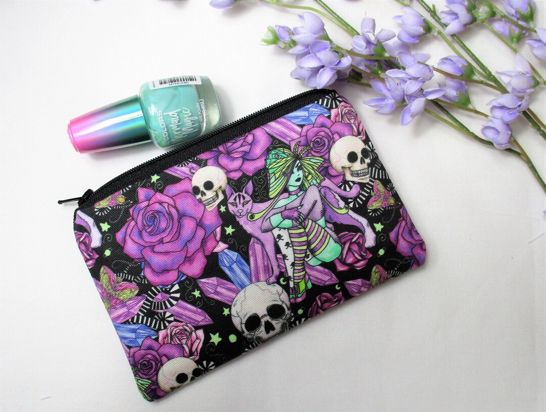Small Makeup Bag for Purse Goth Cosmetic Bag Witchy Things Etsy