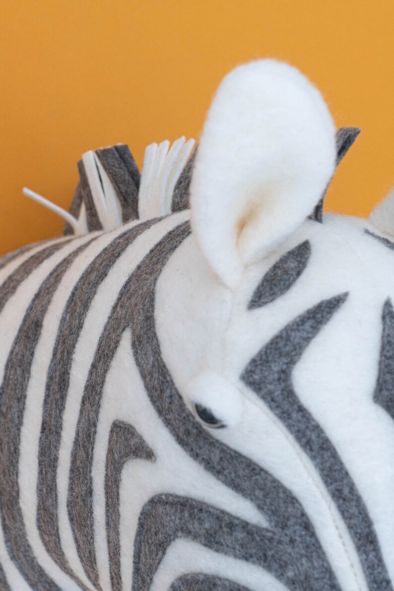 Zebra Wall Art Animal Head Wall Decor Safari Nursery Decor Etsy