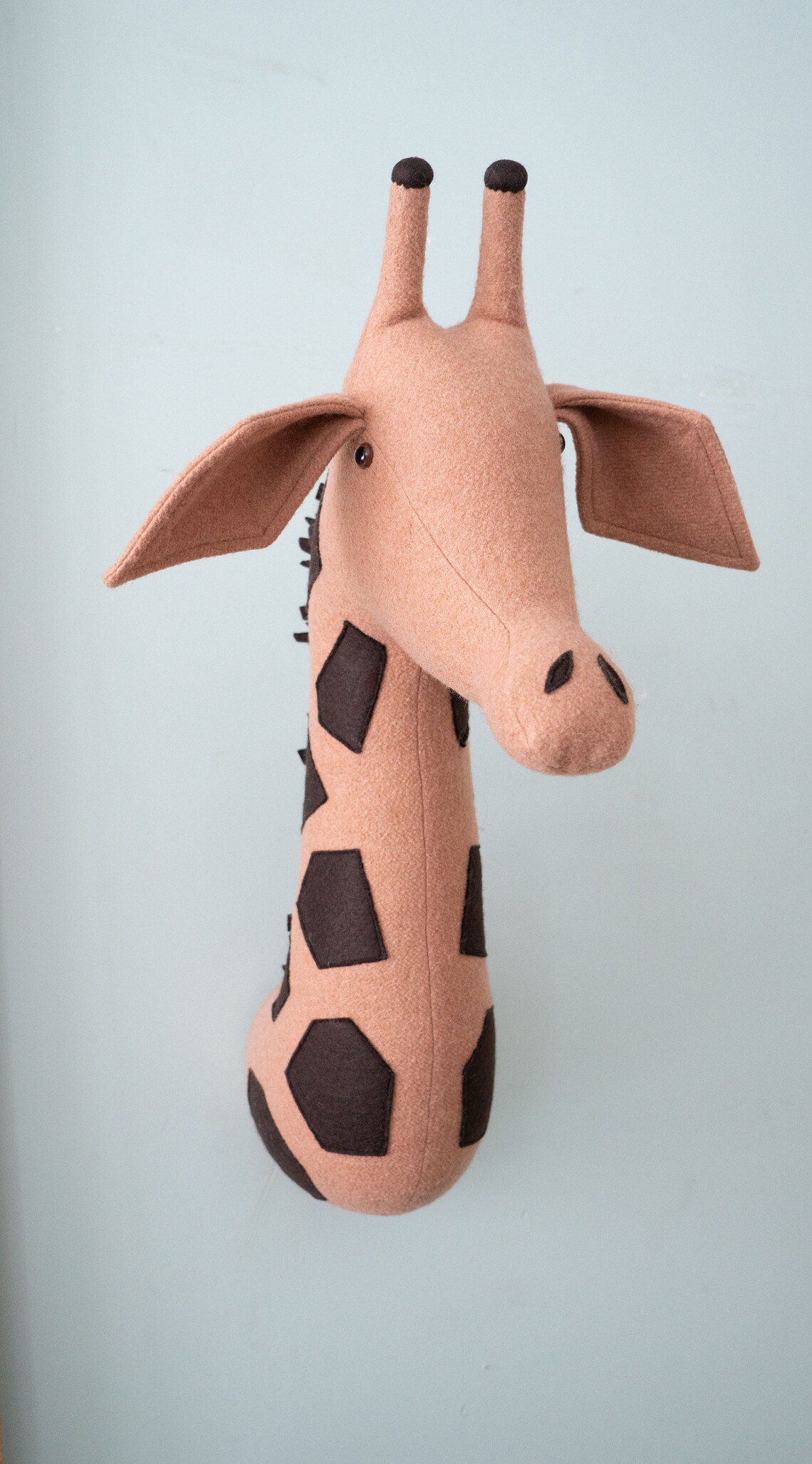 Cream Giraffe Head Wall Decor Mount The Faux Taxidermy Cream Etsy