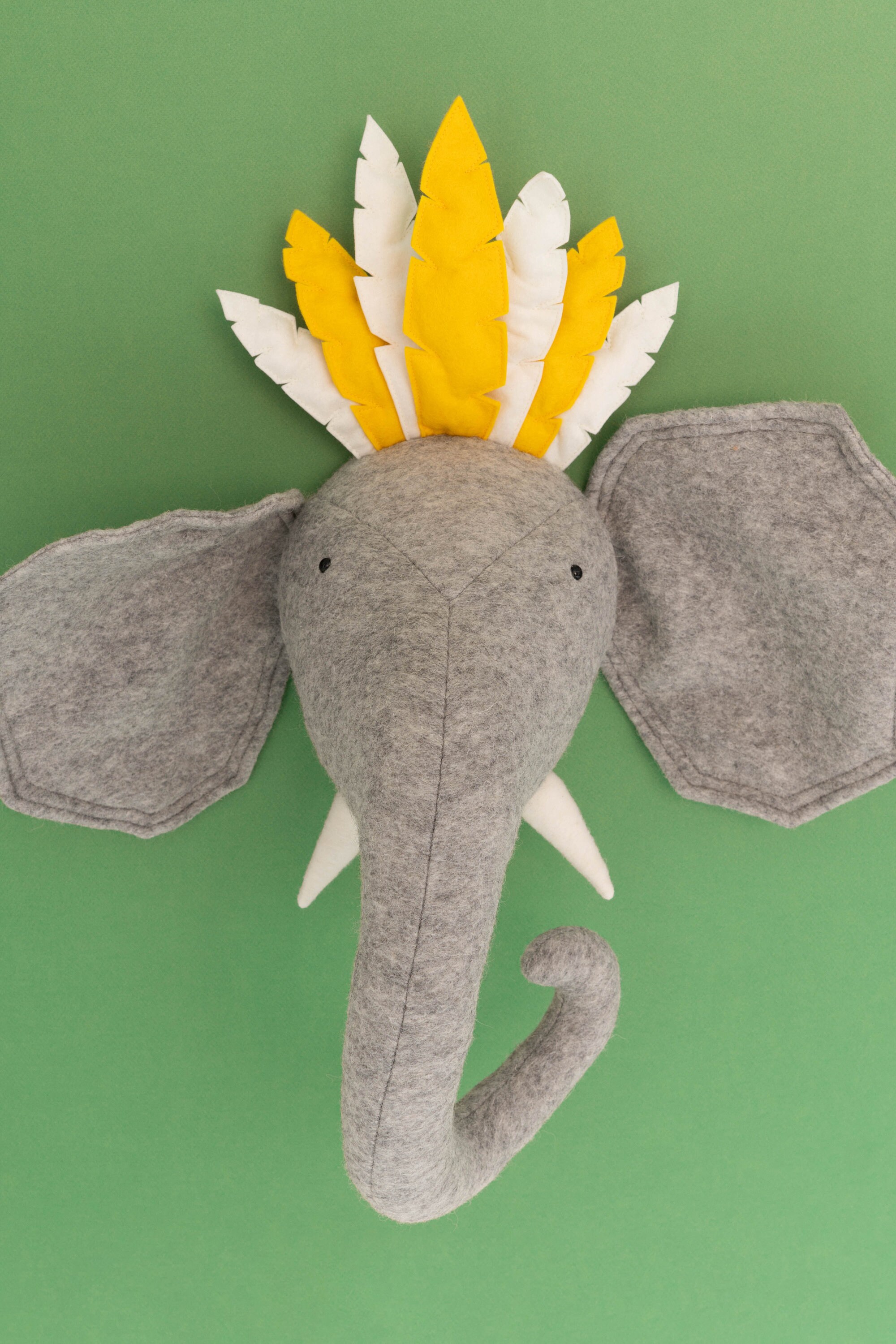Faux Animal Head for Elephant Nursery Decor Etsy
