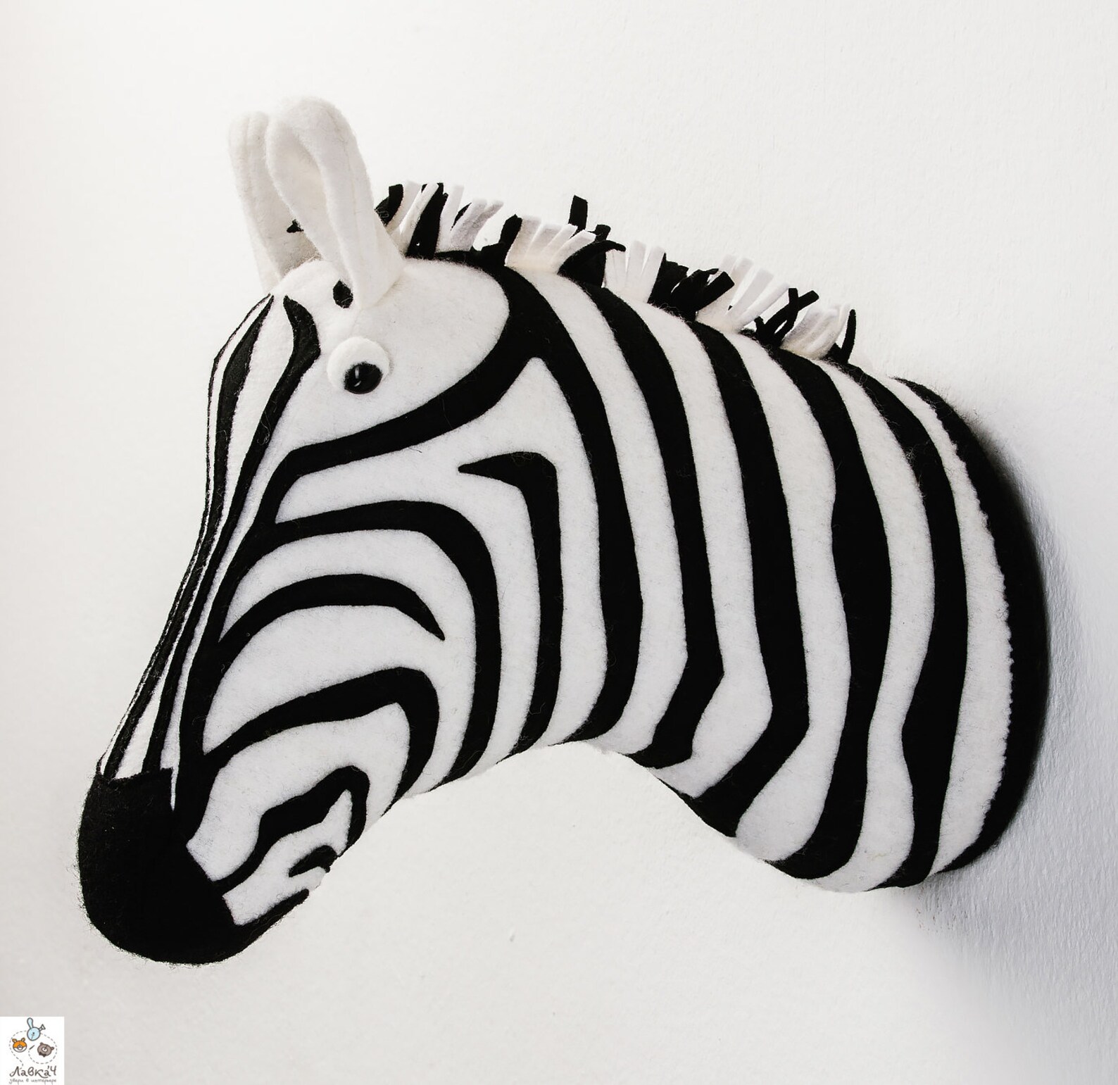 Zebra Head Wall Decor Faux taxidermy Safari Nursery Decor Etsy