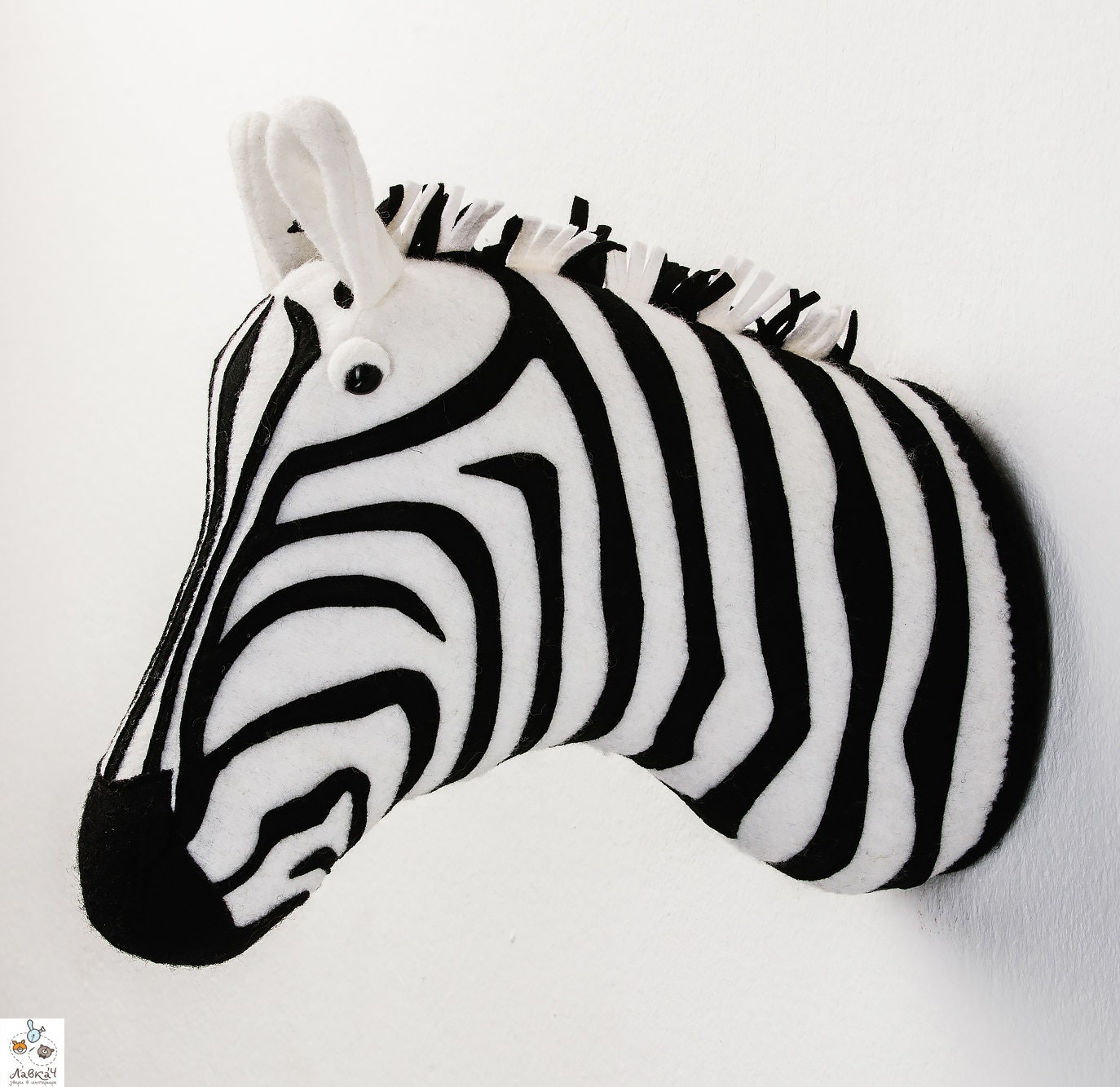 Zebra Head Wall Decor Faux taxidermy Safari Nursery Decor Etsy