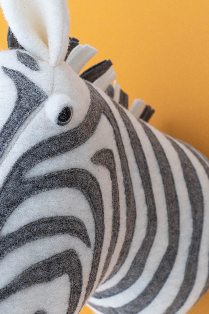 Zebra Wall Art Animal Head Wall Decor Safari Nursery Decor Etsy