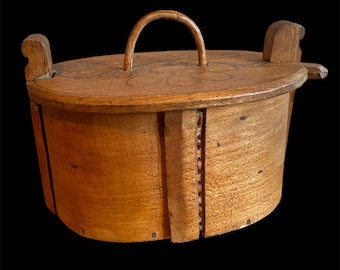 Noorse kist van gebogen hout, Tine