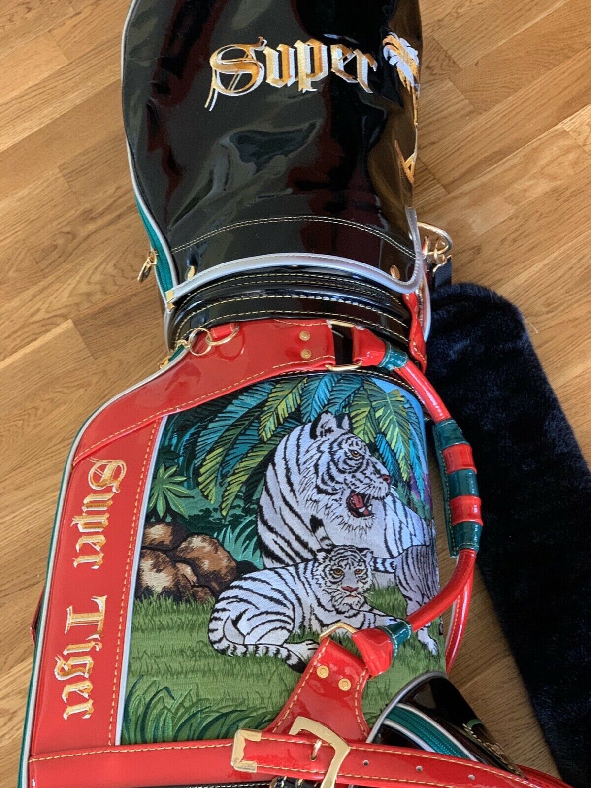 Mint RED Hand Embroided Hand Crafted Made in Japan Super Tiger RED