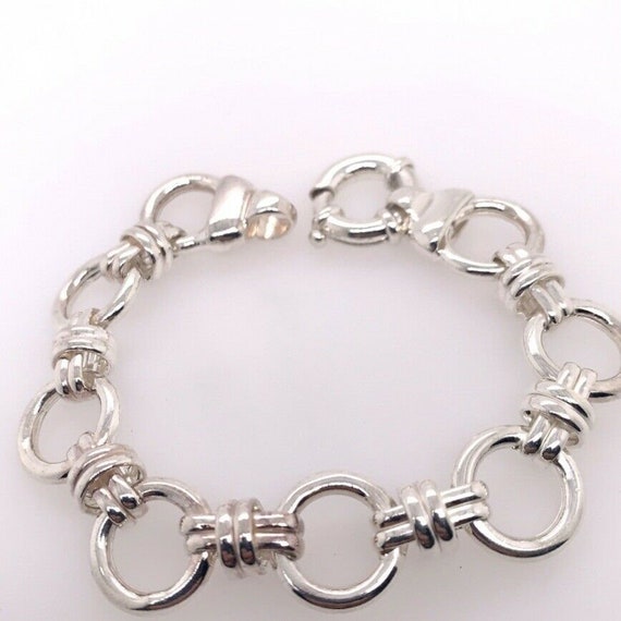 Stunning Estate Bracelet Italian Design 925 Silve… - image 1