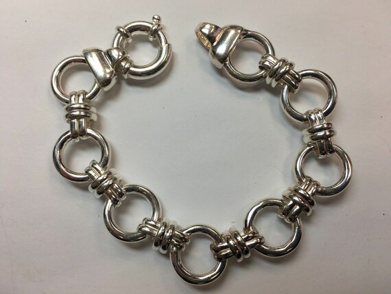 Stunning Estate Bracelet Italian Design 925 Silve… - image 3