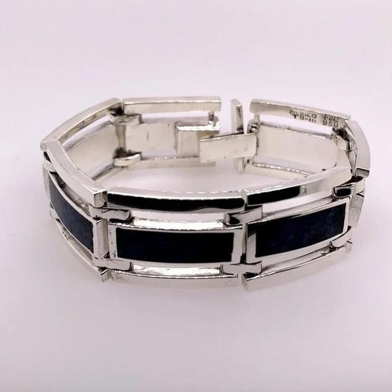 メキシコ製 ヴィンテージ ソーダライト ブレスレット シルバー925 Mens