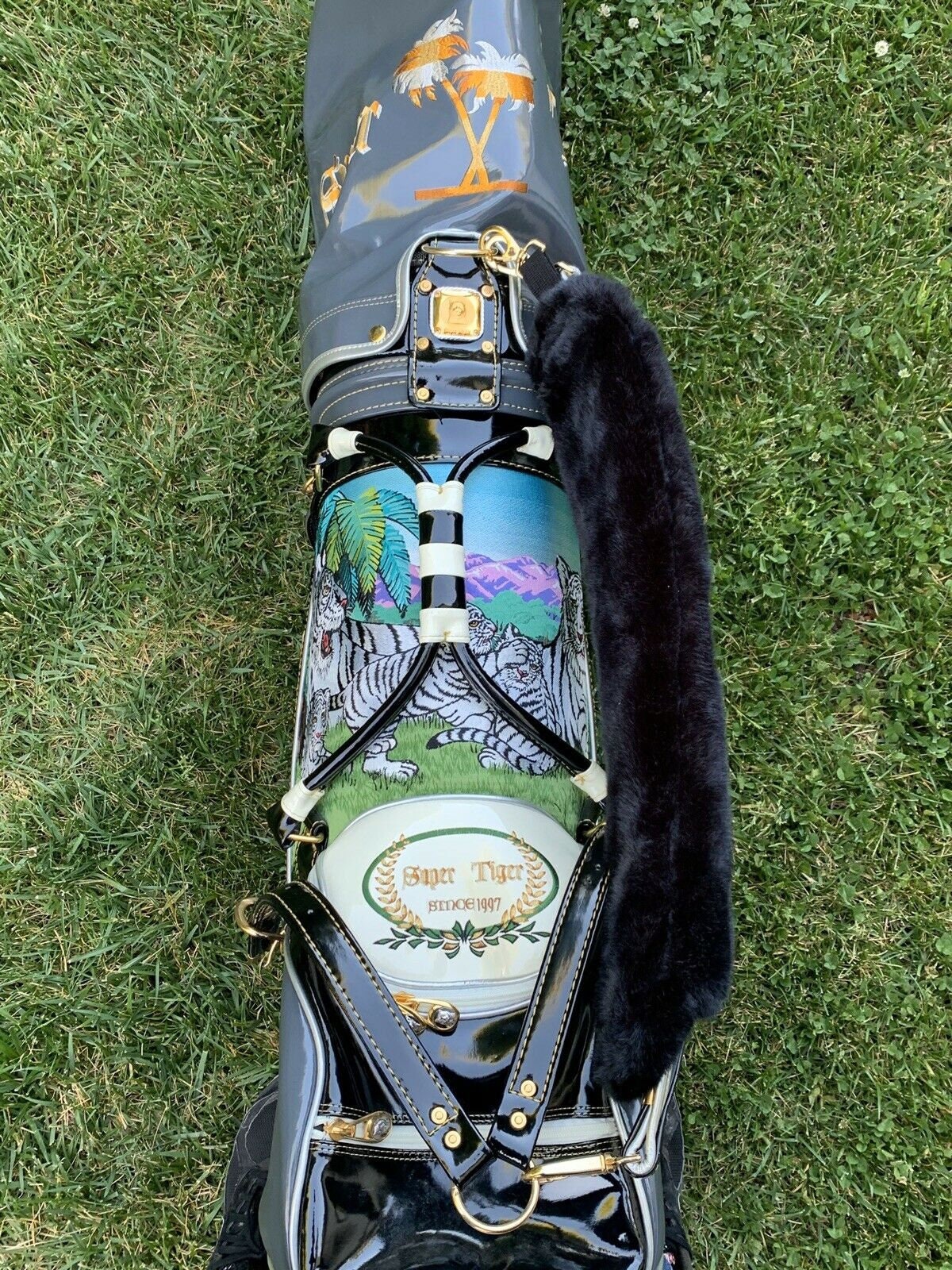 Mint GREY Hand Embroided Hand Crafted Made in Japan Super Tiger