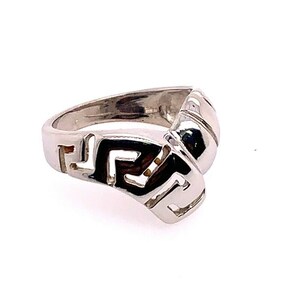 Estate Vintage Silver Stamped 925 Cocktail Ring 5.23 Grams, Size 8
