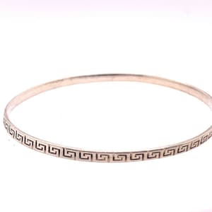 Stunning Sterling Stamped 925 Silver 8.1g Bangle Bracelet Vintage Designer Rare