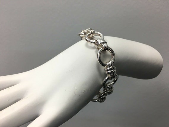 Stunning Estate Bracelet Italian Design 925 Silve… - image 2