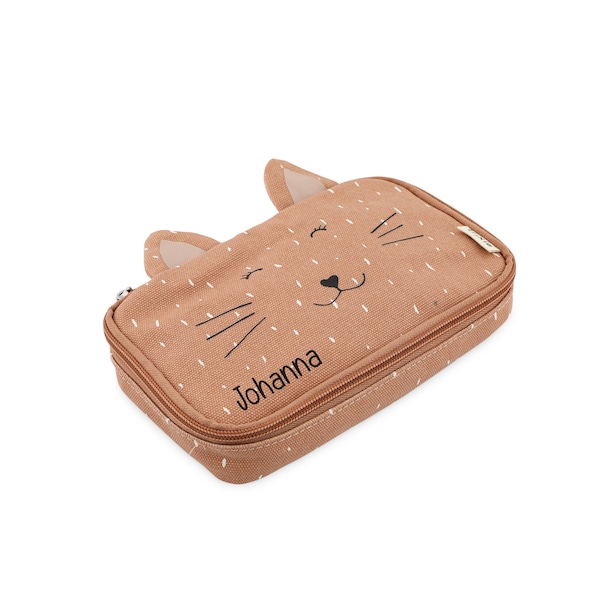 Federmäppchen mit Namen Trixie Katze für Schule Kindergarten personalisiert Etui