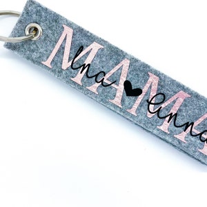 Personalized Felt Keychain / Keychain with Name / Mom / Dad / Mom / Dad / Grandma / Grandma / Grandpa