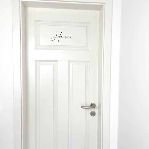 Name for room door / lettering / decoration / room door