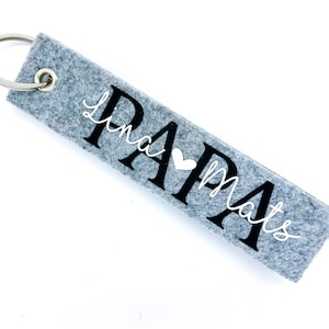 Personalized Felt Keychain / Keychain with Name / Mom / Dad / Mom / Dad / Grandma / Grandma / Grandpa