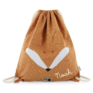 Sac de sport avec le nom Trixie Fuchs pour la maternelle garderie sac de sport changement de vêtements changement de vêtements sac de sport personnalisé