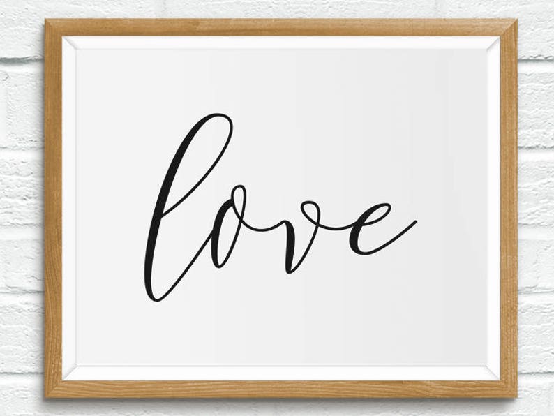 Live, Laugh, Love Printable, Above Bed Decor, Printable Bed Room Wall ...