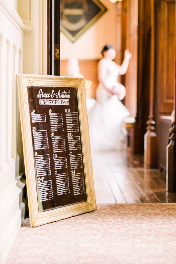 Custom Mirror Seating Chart