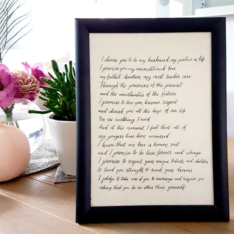 Love Letter Calligraphy // Handwritten Letter Gift // Proposal - Etsy