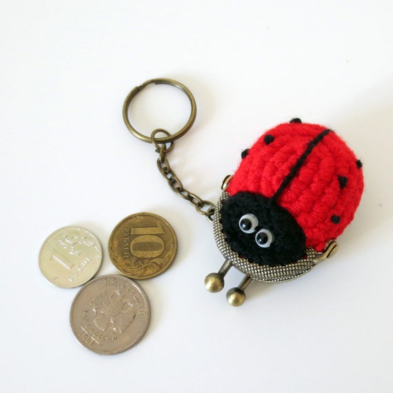 coin pouch with keychain