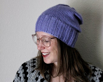 Emerita Beanie PDF PATTERN - slouchy or fitted convertible beanie/toque
