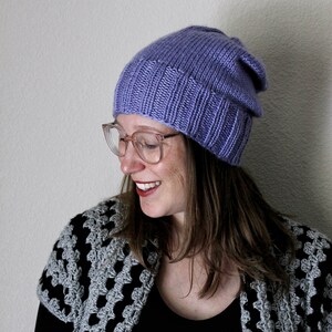 Emerita Beanie PDF PATTERN - slouchy or fitted convertible beanie/toque
