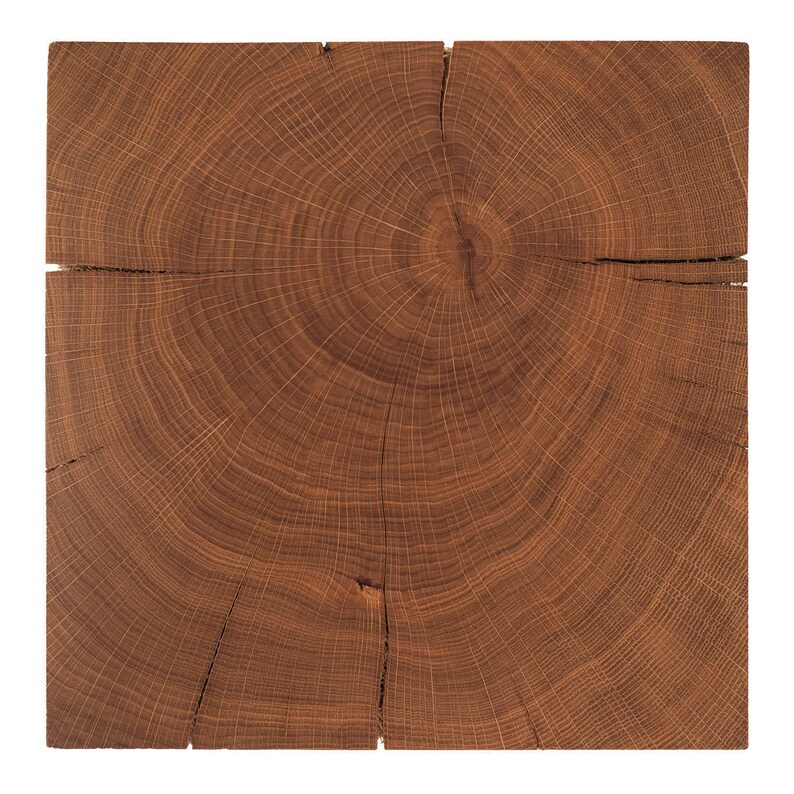 Wooden Block Bedside Table Oak 30x30x70 Cm Solid Wood Block Etsy