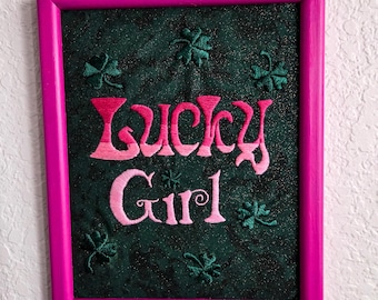 Lucky Girl Embroidery