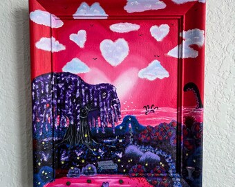 Willow of Fantasia Acrylic Painting