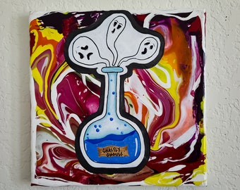 Ghastly Ghouls acrylschilderij