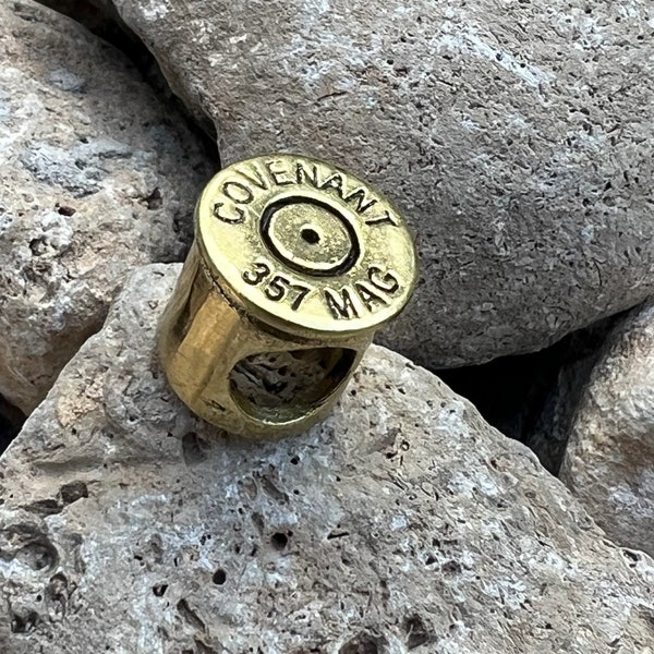 357 Magnum Bullet Casing CG Paracord Bead
