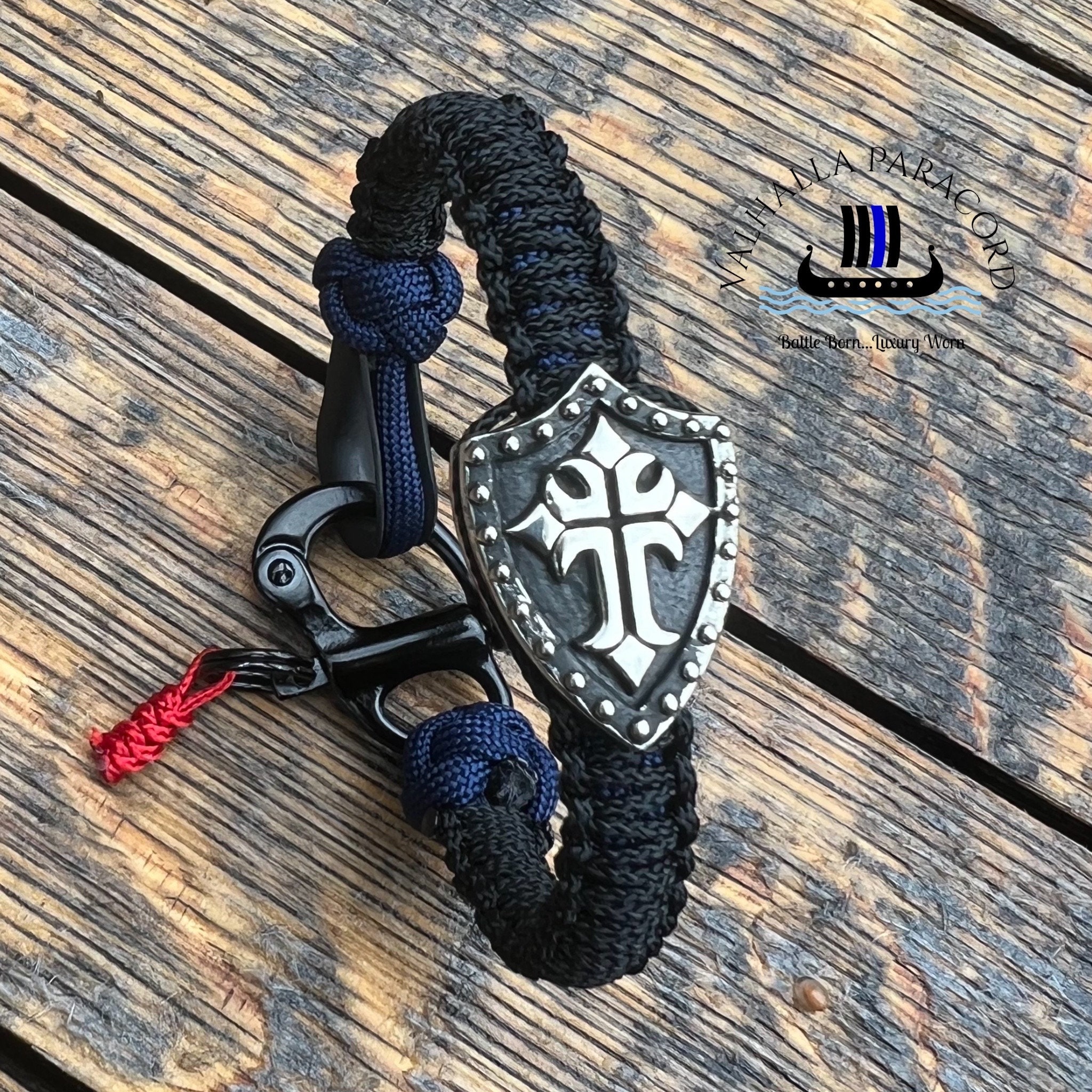 Cross Shield Paracord Bracelet - Y15XB23 - Etsy