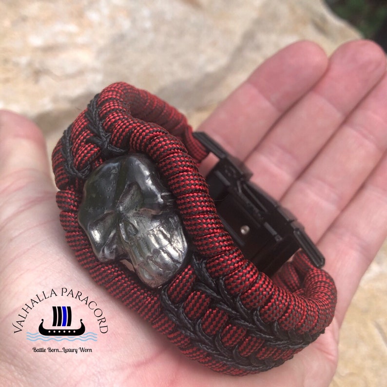 Exotics Line Combat Bracelet Giant Zirconium Skull Edition Etsy