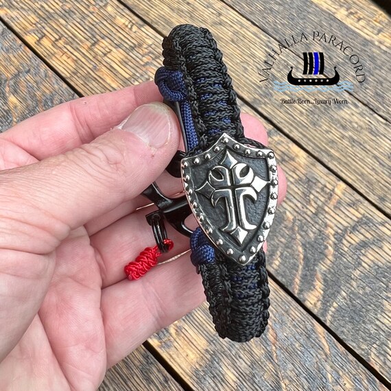 Cross Shield Paracord Bracelet - Y15XB23 - Etsy