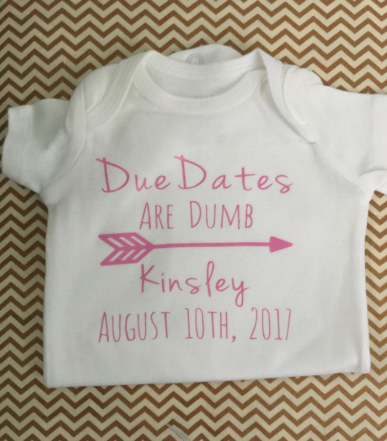 Due dates are dumb preemie bodysuit preemie clothes preemie boy clothes preemie girl clothes baby girl baby boy NICU