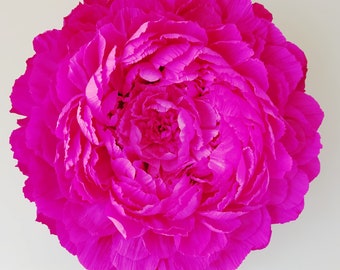 Giant paper peony for wall decoration, living-room decoration, store décor