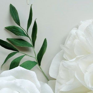 Customer set of Large paper flowers for events agency wall paper decor image 5