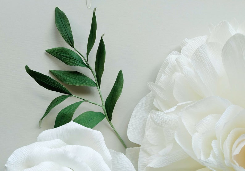 Customer set of Large paper flowers for events agency wall paper decor image 5