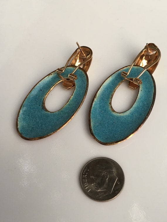 Vintage cloisonné earrings circa 1960’s - image 3