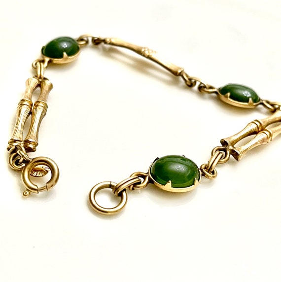 Vintage 7 Inch bracelet in 120 1/20 GF bamboo lin… - image 6