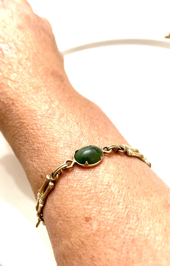 Vintage 7 Inch bracelet in 120 1/20 GF bamboo lin… - image 3