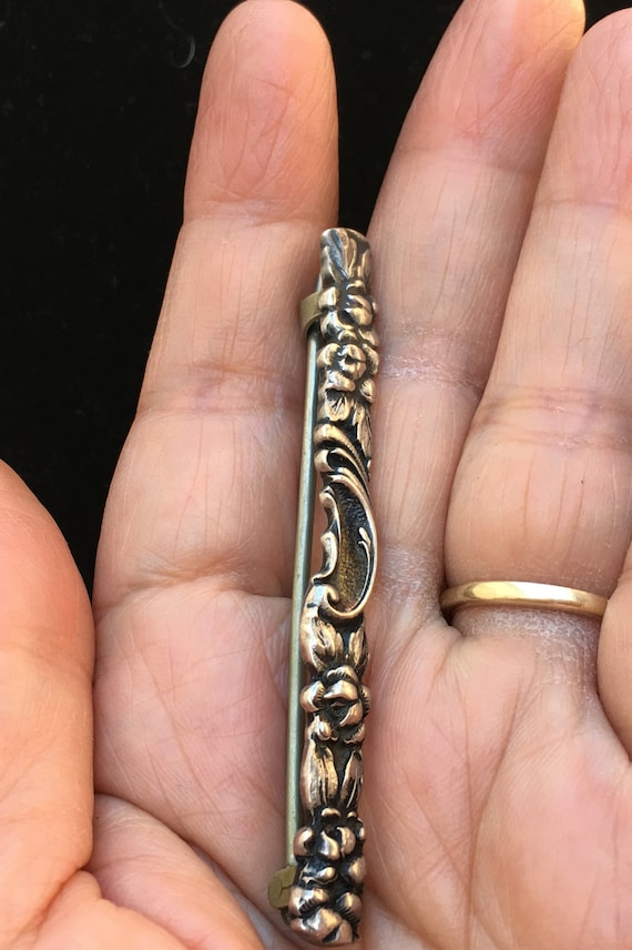 Beautiful antique art nouveau Stieff sterling rep… - image 5