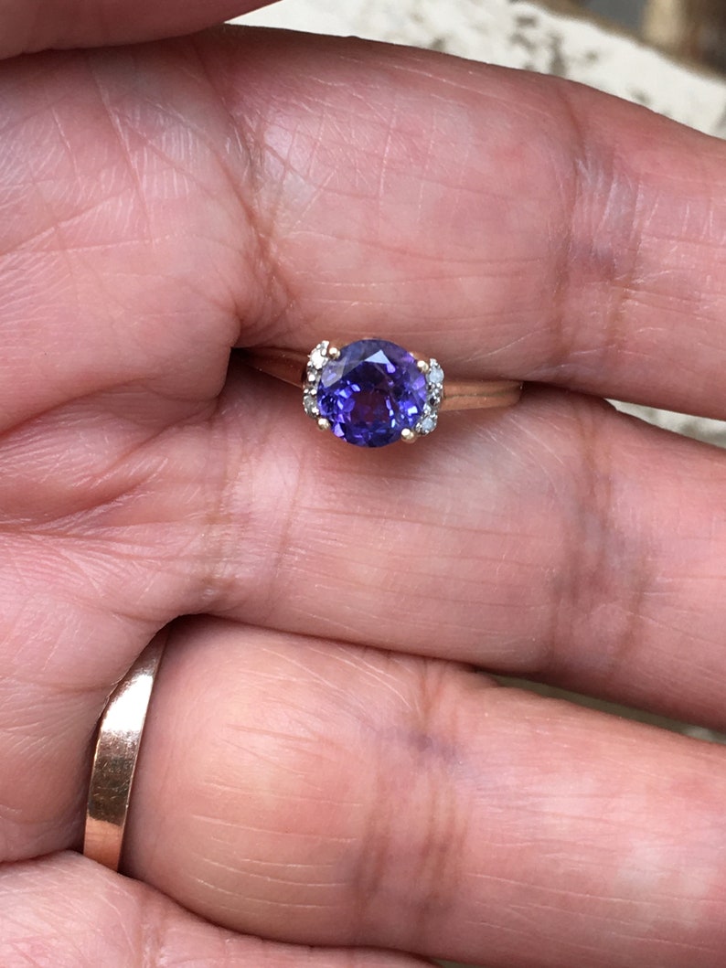 10k amethyst ring