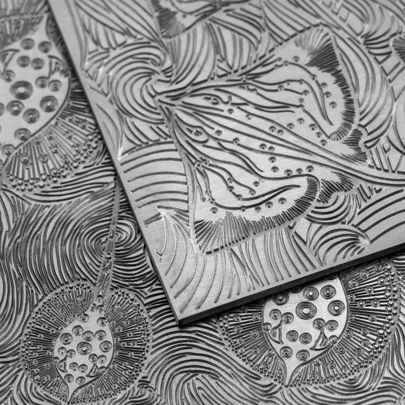 Texture Matt ABSTRACTION#15 Rubber texture Author/'s Texture Metalclay Textured Flat Mold Metal clay Stamp