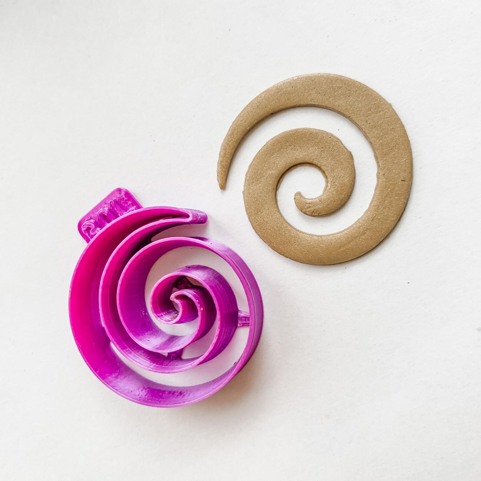 Set of Cutters SPIRAL1 Metal clay Cutter Set. Polymer clay Etsy