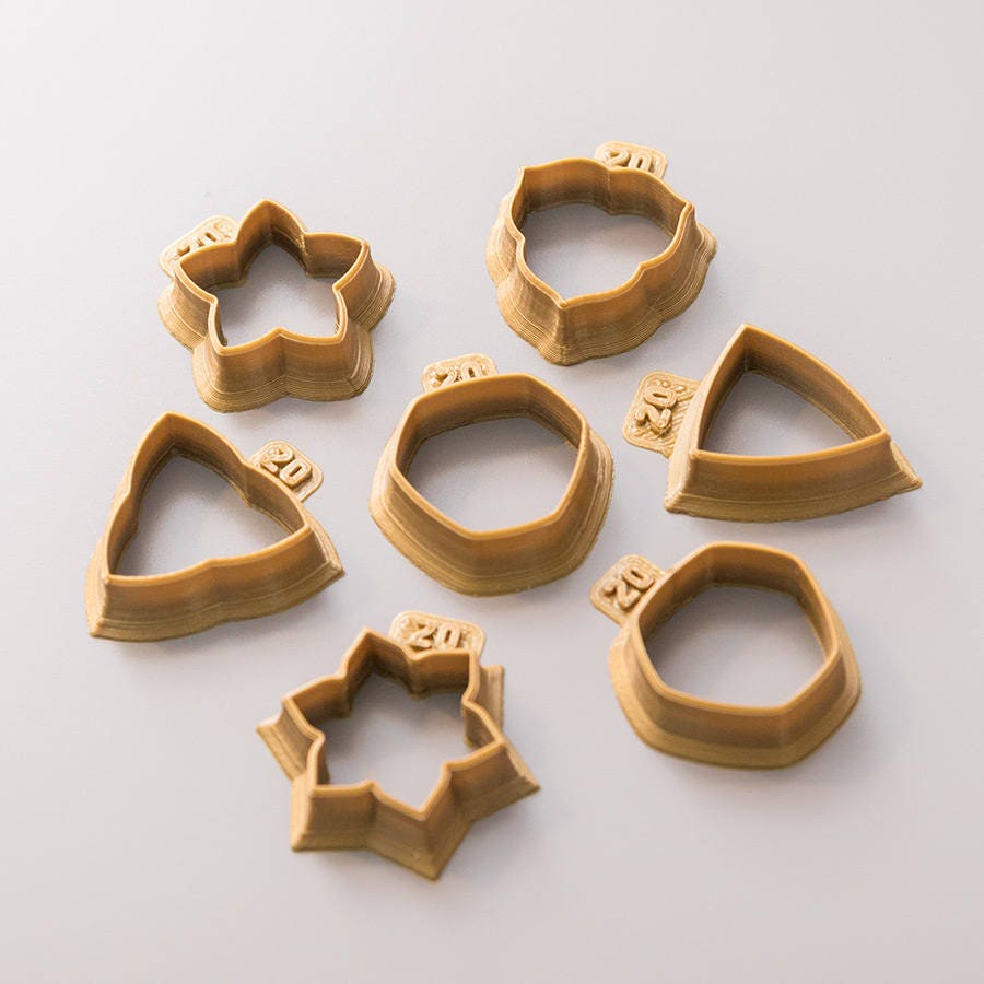 Set of Cutters ASSORTED2 2.00 Metal Clay cutters in a Etsy