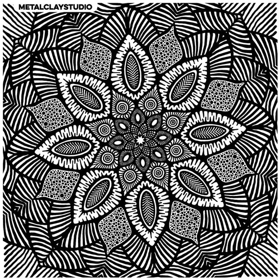 Rubber Texture ABS080 Flat stamp for metal clays polymer Etsy